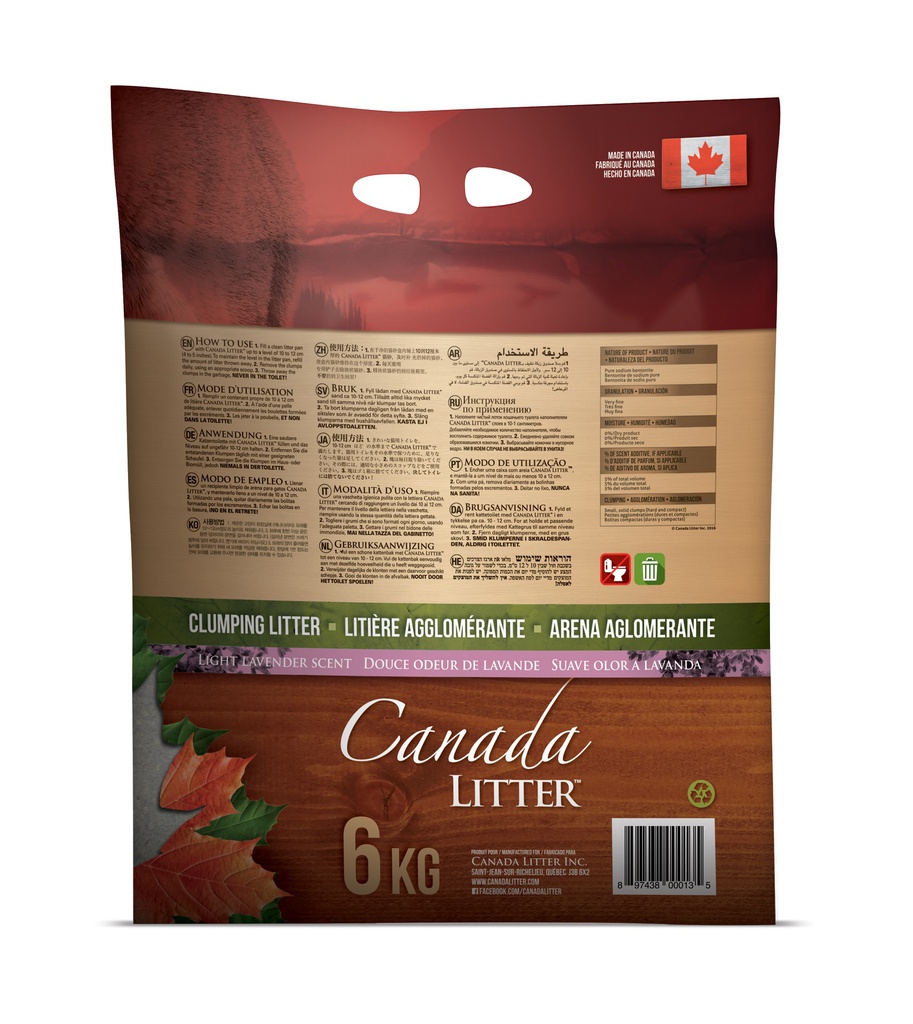 Canada Litter - Lavender Scent (6kg)